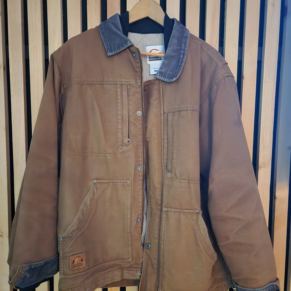 Sorel Tan Field Jacket with Black Accents